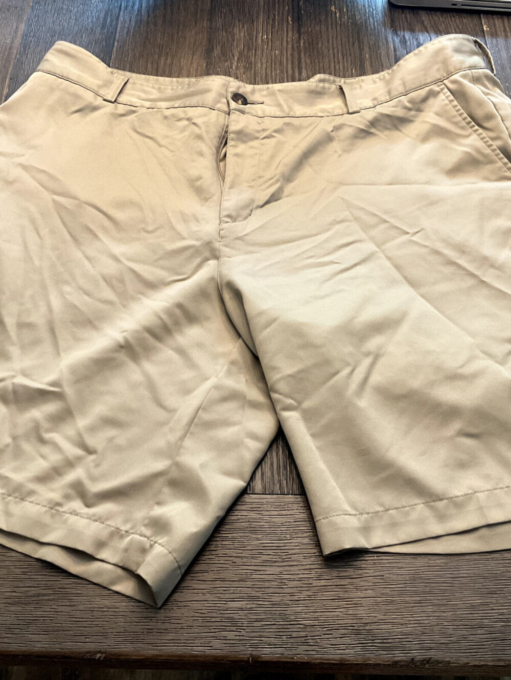 EUC Adidas Tan Shorts Size 40
